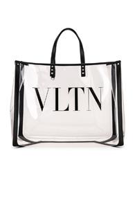 Valentino Vltn Grande Plage Tote In White