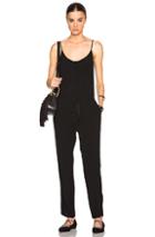 Enza Costa Strappy Jumpsuit In Black