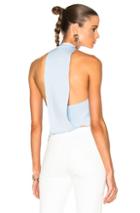 Dion Lee For Fwrd Exclusive Shoulder Tie Loop Tank Top In Blue