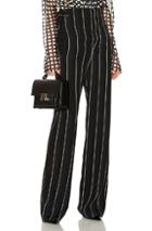 Haider Ackermann Striped High Waisted Wide Leg Trousers In Black
