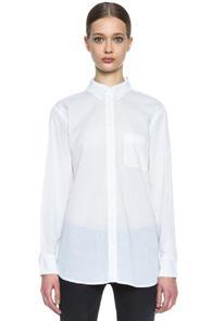 Equipment Margaux Solid Button Up In White