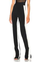 David Koma Side Snap Crystal Trouser Pants In Black
