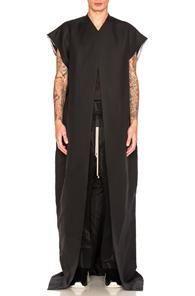 Rick Owens Beach Coat In Black