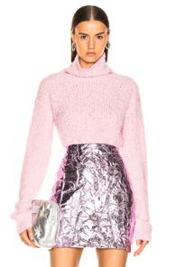 Sies Marjan Sukie Boucle Turtleneck In Pink