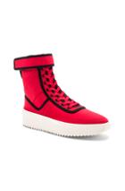 Fear Of God Neoprene Military Sneakers In Red