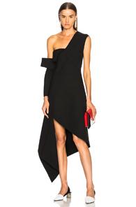 Monse Double Faced Wool Dress In Black
