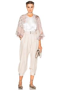 Etro Margot Cape In Neutrals,floral