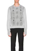 Alexander Mcqueen Houndstooth Sweatshirt In Checkered & Plaid,gray