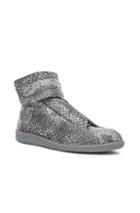Maison Margiela Reflective Print Future High Tops In Gray,metallics