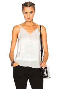 T By Alexander Wang V Neck Camisole In White
