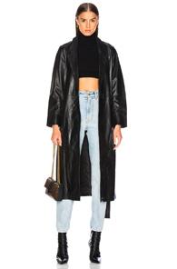 Smythe Lambskin Trench In Black