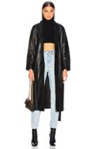 Smythe Lambskin Trench In Black