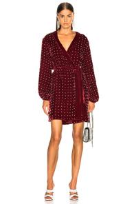 Retrofete Kelly Robe Dress In Red