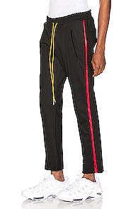 Rhude Tuxedo Track Pants In Black,red