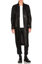 Blackfist Leather Trench In Black