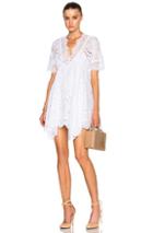 Carisa Rene By Nightcap Eyelet Mini Dress In White
