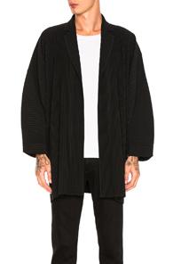 Issey Miyake Homme Plisse Kimono In Black