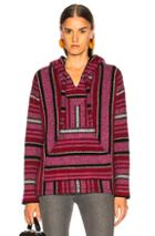 Adaptation Cashmere Baja Hoodie In Pink,stripes