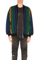Balmain Striped Sweater In Blue,stripes