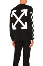 Moncler X Off White Long Sleeve Shirt In Black,white