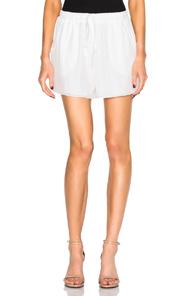 Chloe Crepe De Chine Shorts In White