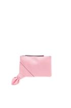 J.w. Anderson Knot Leather Pouch In Pink