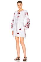 March 11 Kilim Mini Dress In White,red,abstract