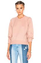 T By Alexander Wang Cashmere Crew Sweater In Pink