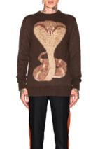 Givenchy Cobra Jacquard Jumper In Brown