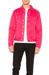 Acne Studios Beat Denim Jacket In Pink