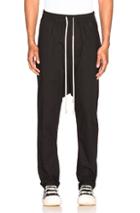 Rick Owens Long Drawstring Pants In Black