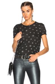 Rta Nicola Tee In Gray,geometric Print