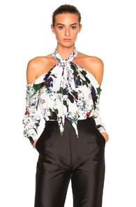 Erdem Aila Top In White,floral