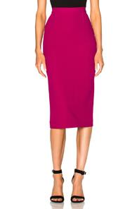 Roland Mouret Arreton Stretch Viscose Skirt In Pink