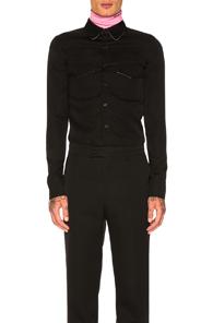 Calvin Klein 205w39nyc Double Pocket Shirt In Black