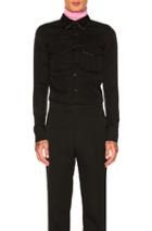 Calvin Klein 205w39nyc Double Pocket Shirt In Black