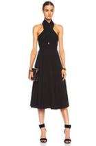 Camilla And Marc Golden Myna Poly Dress In Black