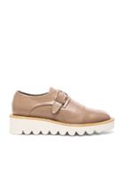 Stella Mccartney Odette Faux Leather Monk Straps In Neutrals