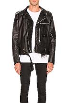 Acne Studios Leather Jacket In Black