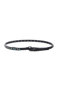 Valentino Rockstud Rolling Belt In Black