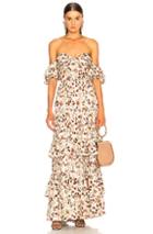 Johanna Ortiz The Lady Of Shalott Dress In Floral,white