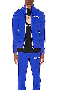 Palm Angels Classic Track Jacket In Blue
