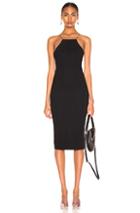 T By Alexander Wang Criss Cross Back Strap Dress In Black