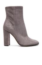 Gianvito Rossi Suede Booties In Gray