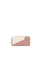 Loewe Puzzle Zip Around Wallet In Pink,neutrals