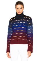 Kenzo Tie Dye Hemstitch Sweater In Blue,red,ombre & Tie Dye