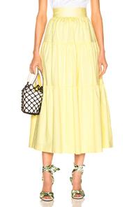 Staud Sea Skirt In Yellow