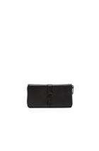 Saint Laurent Ysl Zip Around Wallet In Black