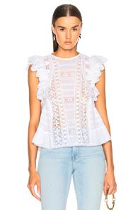 Sea Ila Lace Flutter Tank In White