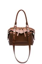 Givenchy Small Grained & Smooth Leather Sway In Brown